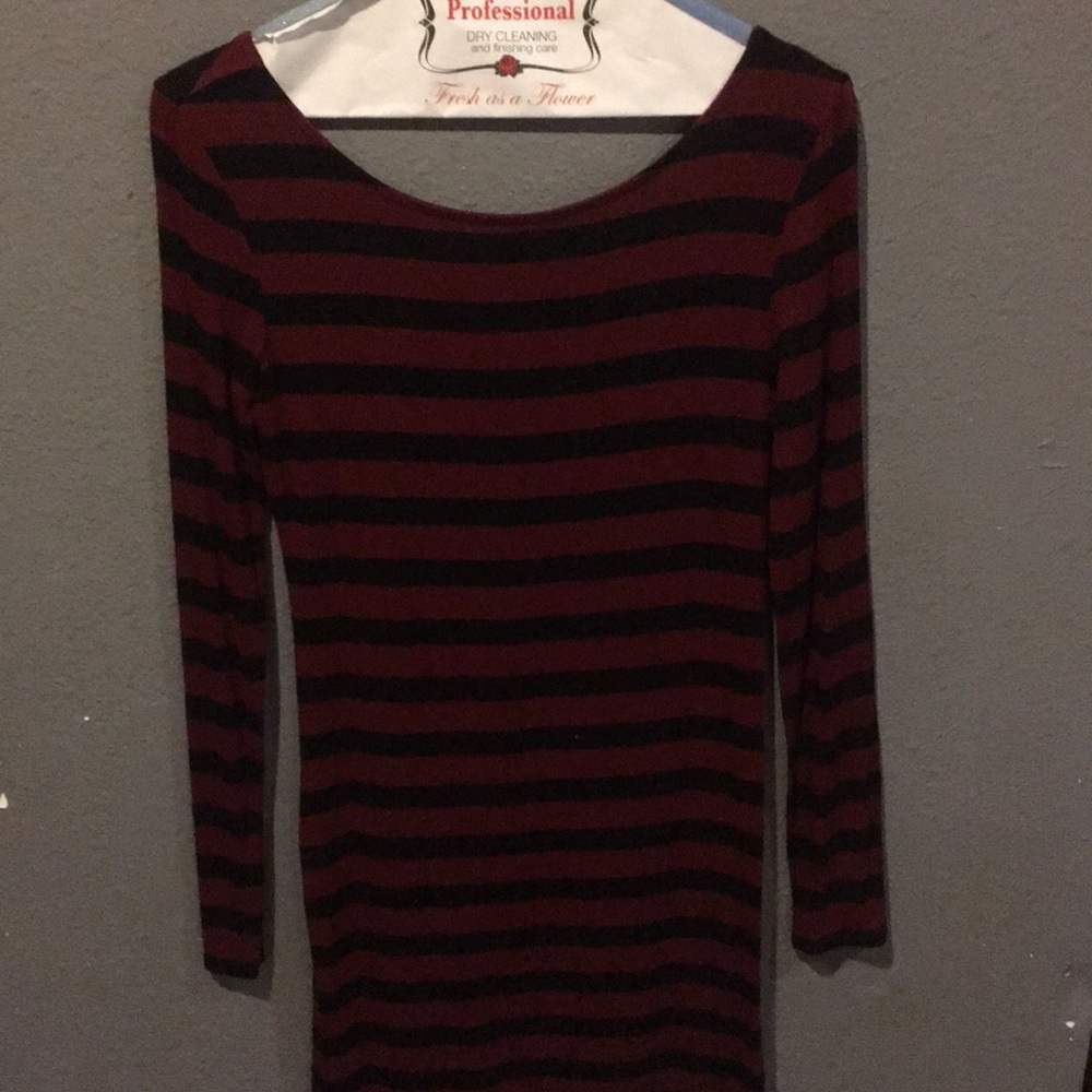 Black and tint striped dress!